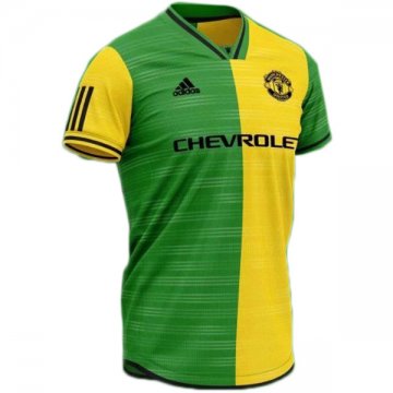 Camiseta Concepto del Manchester United Amarillo Verde Equipación 2019/2020