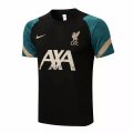 Camiseta de Entrenamiento Liverpool 2021/2022 Negro Verde Amarillo