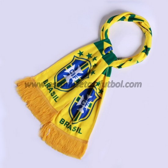 Bufanda Futbol Brasil Tejidas Amarillo - Haga un click en la imagen para cerrar