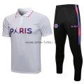 Conjunto Completo Polo Paris Saint Germain 2021/2022 Blanco Purpura Negro