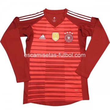 Camiseta de la Selección de Alemania Rojo 2018 ML Portero