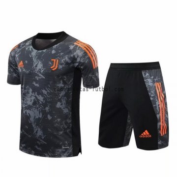 Camiseta de Entrenamiento Conjunto Completo Juventus 2020/2021 Gris Naranja