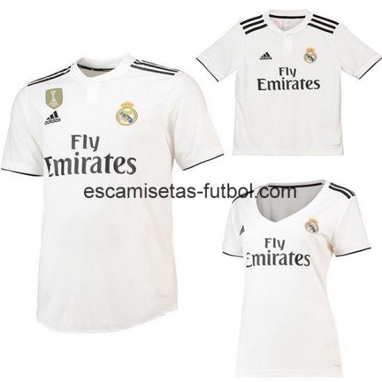 Camiseta del Real Madrid 1ª (Mujer+Ninos) Equipación 2018/2019 - Haga un click en la imagen para cerrar