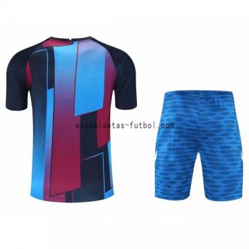 Camiseta de Entrenamiento Conjunto Completo Barcelona 2021/2022 Azul Rojo