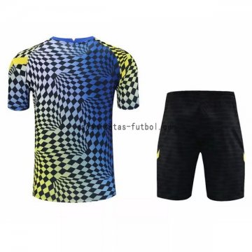 Camiseta de Entrenamiento Conjunto Completo Chelsea 2021/2022 Azul Negro