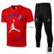 Camiseta de Entrenamiento Conjunto Completo Paris Saint Germain 2021/2022 Rojo Blanco Negro