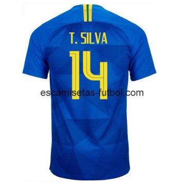 Camiseta de Silva la Selección de Brasil 2ª Equipación 2018