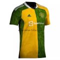 Camiseta de Entrenamiento Manchester United 2021/2022 Verde Amarillo