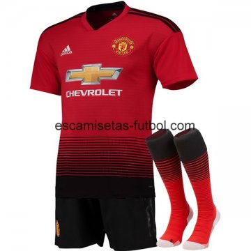 Camiseta del Manchester United 1ª (Pantalones+Calcetines) Equipación 2018/2019