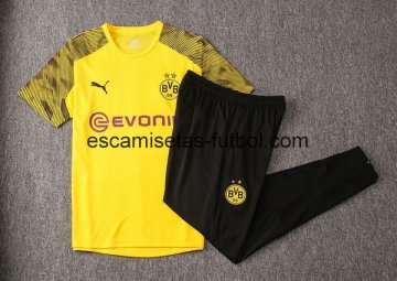 Camiseta de Entrenamiento Conjunto Completo Borussia Dortmund 2019/2020 Negro Amarillo Purpura