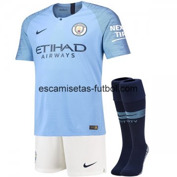 Camiseta del Manchester City 1ª (Pantalones+Calcetines) Equipación 2018/2019