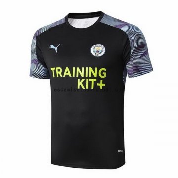Camiseta de Entrenamiento Manchester City 2019/2020 Negro Purpura