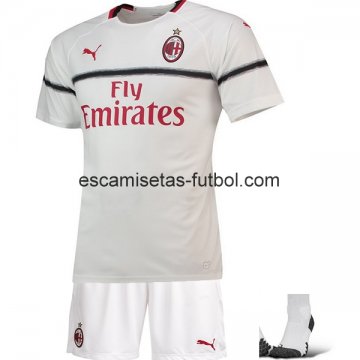 Camiseta del AC Milan 2ª (Pantalones+Calcetines) Equipación 2018/2019