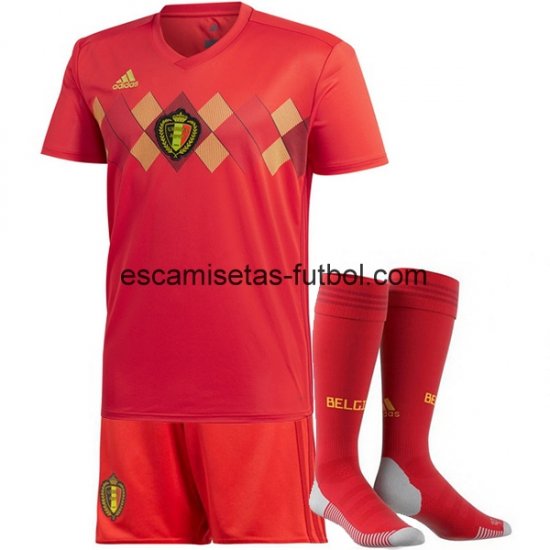Camiseta de la Selección (Pantalones+Calcetines) de Belgium 2ª 2018 - Haga un click en la imagen para cerrar