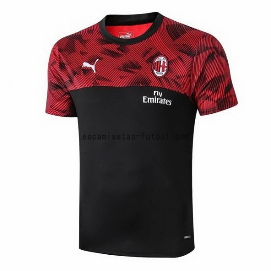 Camiseta de Entrenamiento AC Milan 2019/2020 Negro Rojo - Haga un click en la imagen para cerrar