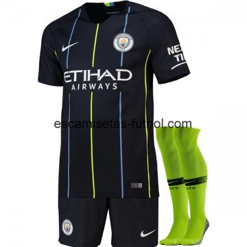 Camiseta del Manchester City 2ª (Pantalones+Calcetines) Equipación 2018/2019