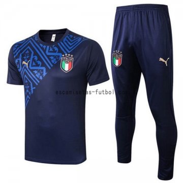 Camiseta de Entrenamiento Conjunto Completo Italia 2020 Azul