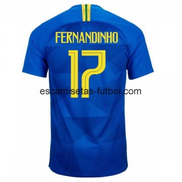Camiseta de Fernandinho la Selección de Brasil 2ª Equipación 2018