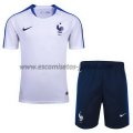 Camiseta de Entrenamiento Conjunto Completo Francia 2018 Blanco Azul