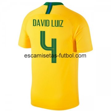 Camiseta de Davidluiz la Selección de Brasil 1ª Equipación 2018