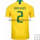 Camiseta de Danialves la Selección de Brasil 1ª Equipación 2018