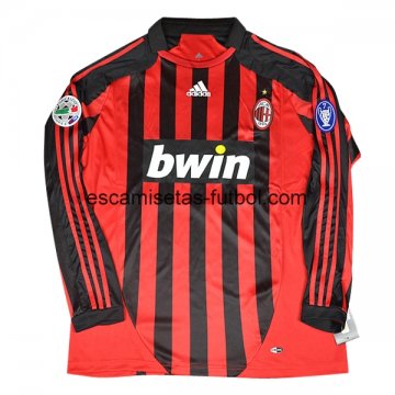 Retro Camiseta Manga Larga de la Selección de AC Milan 1ª 2006/2007
