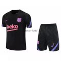 Camiseta de Entrenamiento Conjunto Completo Barcelona 2021/2022 Negro Purpura
