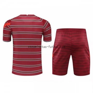 Camiseta de Entrenamiento Conjunto Completo Liverpool 2021/2022 Rojo Blanco
