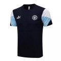 Camiseta de Entrenamiento Manchester City 2021/2022 Azul Blanco