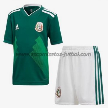 Camiseta Conjunto Completo Seleccion de Mexico Nino 1ª 2018