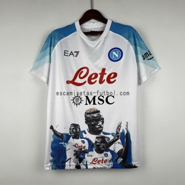 Tailandia Especial Camiseta del Napoli 2023/2024 Blanco I Azul