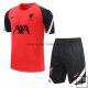 Camiseta de Entrenamiento Conjunto Completo Liverpool 2020/2021 Rojo Negro
