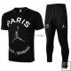Camiseta de Entrenamiento Conjunto Completo Paris Saint Germain 2021/2022 Negro Blanco