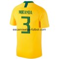 Camiseta de Miranda la Selección de Brasil 1ª Equipación 2018