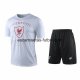 Camiseta de Entrenamiento Conjunto Completo Liverpool 2019/2020 Blanco Negro Rojo