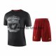 Camiseta de Entrenamiento Conjunto Completo Liverpool 2019/2020 Negro Rojo