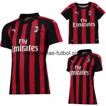Camiseta del AC Milan 1ª (Mujer+Ninos) Equipación 2018/2019