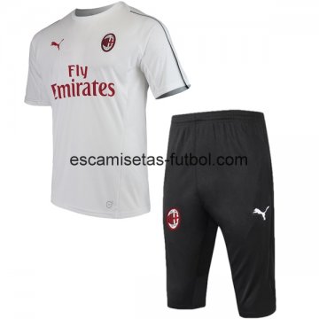 Camiseta de Entrenamiento Conjunto Completo AC Milan 2018/2019 Blanco