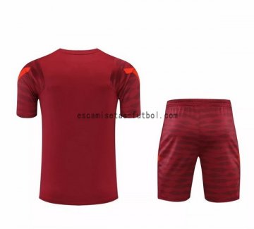 Camiseta de Entrenamiento Conjunto Completo Liverpool 2021/2022 Rojo