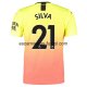 Camiseta del Silva Manchester City 3ª Equipación 2019/2020