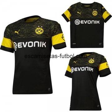 Camiseta del Borussia Dortmund 2ª (Mujer+Ninos) Equipación 2018/2019