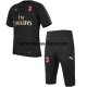 Camiseta de Entrenamiento Conjunto Completo AC Milan 2018/2019 Negro