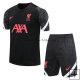Camiseta de Entrenamiento Conjunto Completo Liverpool 2020/2021 Negro Rojo