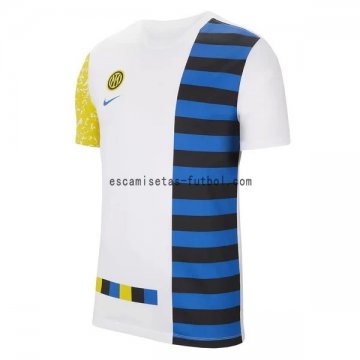 Camiseta de Entrenamiento Inter Milán 2021/2022 Blanco Azul Amarillo