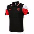 Camiseta de Polo AC Milan 2021/2022 Negro Rojo Blanco