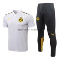 Conjunto Completo Polo Borussia Dortmund 2021/2022 Blanco Negro