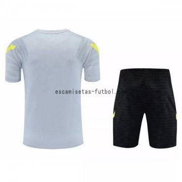 Camiseta de Entrenamiento Conjunto Completo Chelsea 2021/2022 Gris Negro