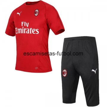 Camiseta de Entrenamiento Conjunto Completo AC Milan 2018/2019 Rojo