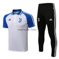Conjunto Completo Polo Juventus 2021/2022 Blanco Azul Negro