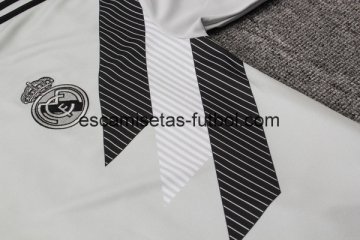 Camiseta de Entrenamiento Conjunto Completo Real Madrid 2018/2019 Blanco Gris